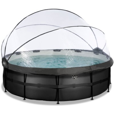 Swimming pool with heat pump and dome EXIT PREMIUM 488 x 122 cm