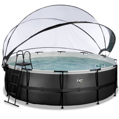 Swimming pool with heat pump and dome EXIT PREMIUM 488 x 122 cm