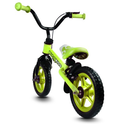 Rowerek biegowy z hamulcem RICOKIDS RC-302 /limonkowy/