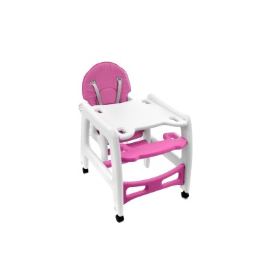 High chair for feeding child 5 in 1 / pink/