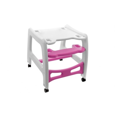 High chair for feeding child 5 in 1 / pink/