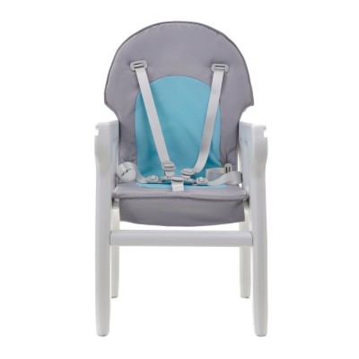 High chair for feeding child 5 in 1 / grey-blue/