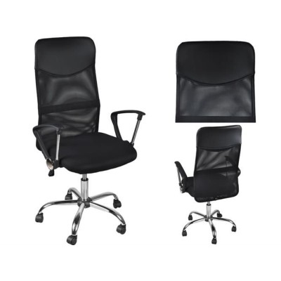 Office armchair MALATEC MESH  / black-silver/