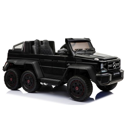 MEGA POJAZD- ORYGINALNY MERCEDES G63, NAPĘD 6X6, MIĘKKIE KOŁA, M