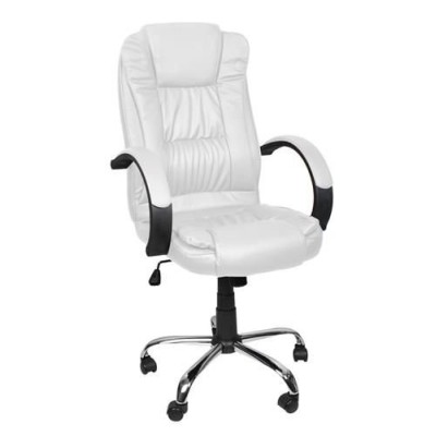 Office armchair MALATEC ecoleather /white/