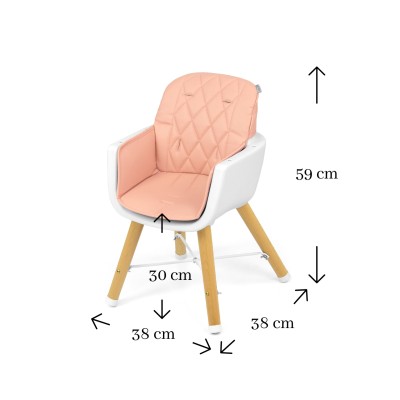 High chair for feeding child Milly Mally Espoo /pink/