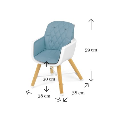 High chair for feeding child Milly Mally Espoo /blue/