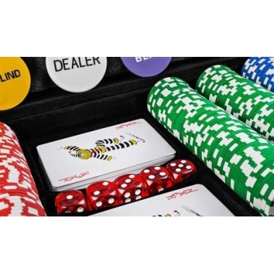 Poker set 500 chips 11,5 gr with value in aluminium case