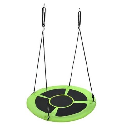 Garden swing stork nest  120 cm /green-black/160 kg