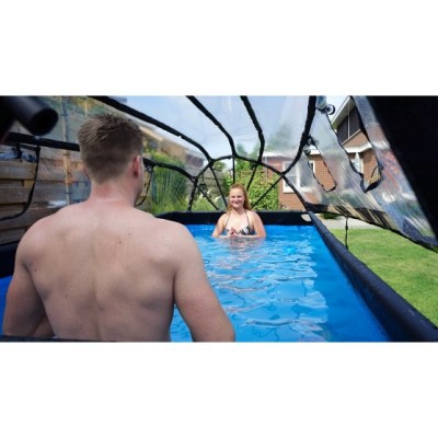 Dome for rectangular frame swimming pool EXIT 400 cm x 200 cm