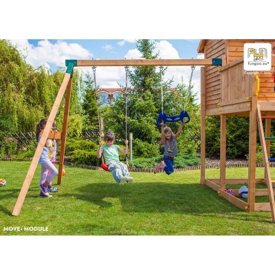 Wooden playground FUNGOO MY SPACE XL MOVE + /teak/