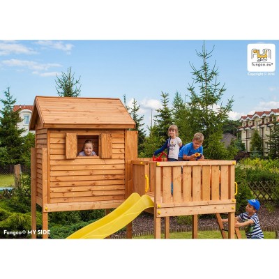 Wooden playground FUNGOO MY SIDE SPIDER /teak/