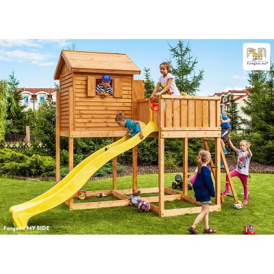 Wooden playground FUNGOO MY SIDE, MOVE+ /teak/