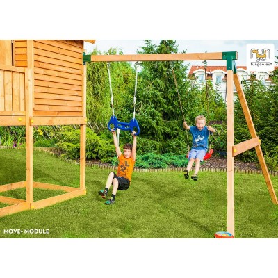 Wooden playground FUNGOO MY SIDE, MOVE+ /teak/