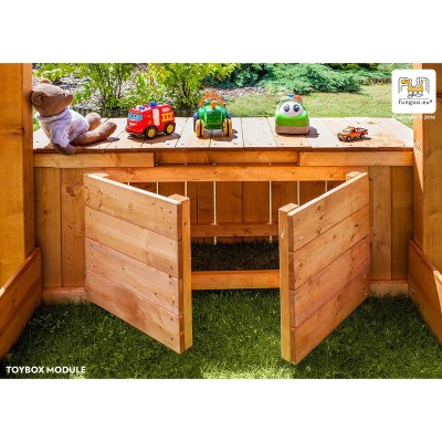 Plac zabaw FUNGOO FORTRESS TOYBOX /teak/