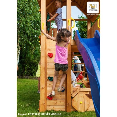 Wooden playground FUNGOO FORTRESS TOYBOX /teak/