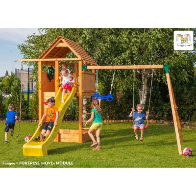 Wooden playground FUNGOO FORTRESS MOVE + /teak/