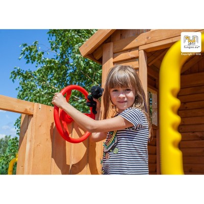 Wooden playground MY HOUSE SPIDER + /teak/