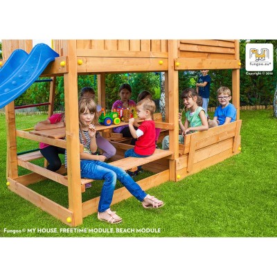 Wooden playground FUNGOO MY HOUSE, FREE TIME, BEACH /teak/