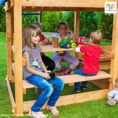 Wooden playground FUNGOO MY HOUSE, FREE TIME, BEACH /teak/