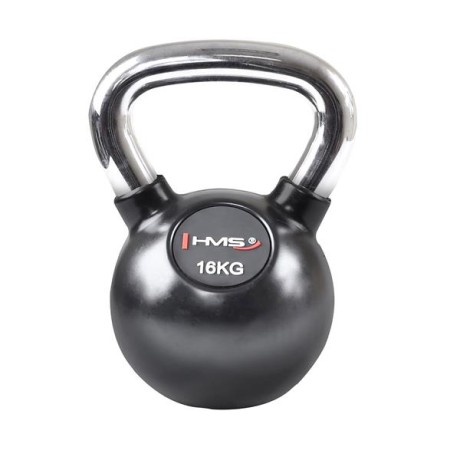 KETTLEBELL ŻELIWNY POKRYTY GUMĄ HMS KGC 16 KG