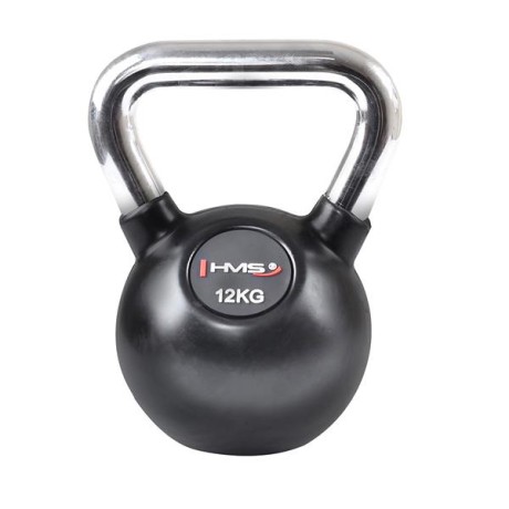 KETTLEBELL ŻELIWNY POKRYTY GUMĄ HMS KGC 12 KG