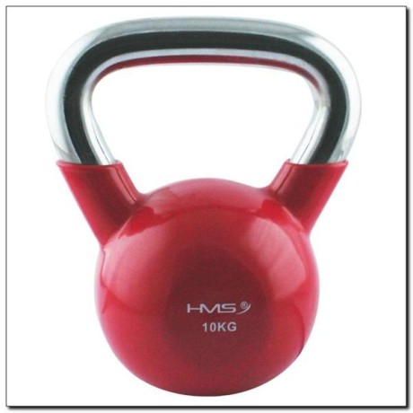 KETTLEBELL ŻELIWNY POKRYTY WINYLEM HMS KTC 10 KG