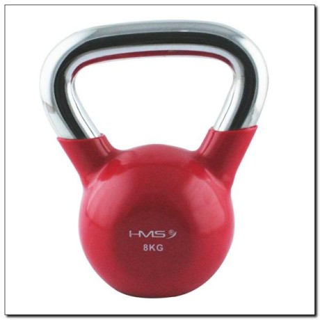 KETTLEBELL ŻELIWNY POKRYTY WINYLEM HMS KTC 8 KG