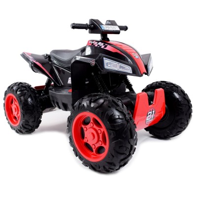 MEGA WIELKI QUAD  Z NAPĘDEM 4X4, AMORTYZATORY, MIĘKKIE KOŁA,, BL