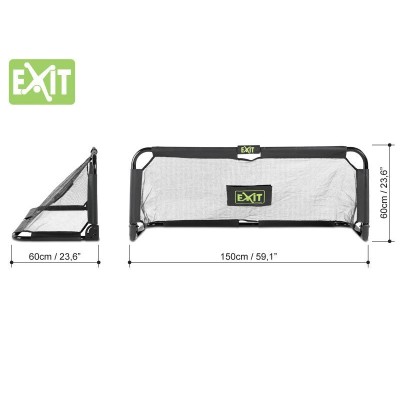 Soccer goals foldable EXIT PANNA 150 cm x 60 cm x 60 cm (set 2 p