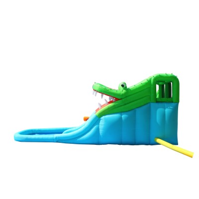 Inflatable double water slide COCCODRILLO