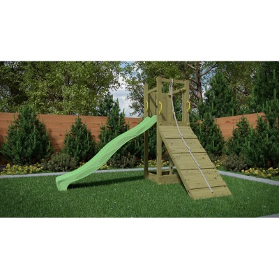 Wooden playground FUNGOO FUNNY 3 with ramp and sandbox /KDI/