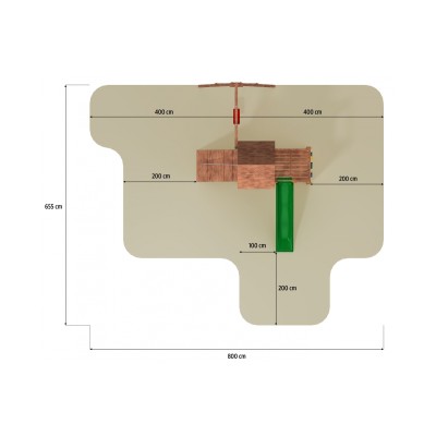 Wooden playground FUNGOO CAROL 3 /KDI/