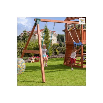 Wooden playground FUNGOO JOY MOVE+, STEP ON, FREE TIME /teak/