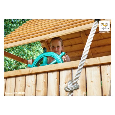 Wooden playground FUNGOO MAXI JOYFUL CASTEL /teak/