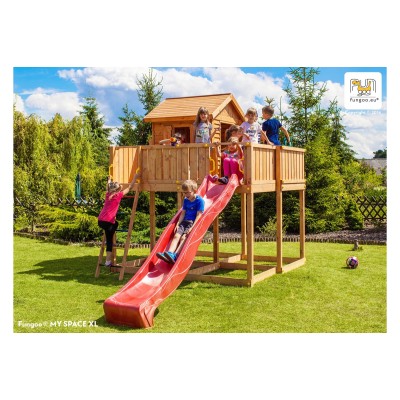 Wooden playground FUNGOO MY SPACE XL /teak/