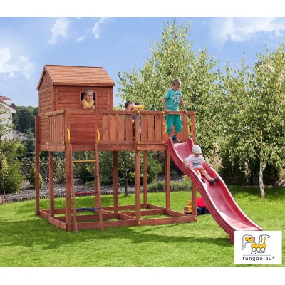 Wooden playground FUNGOO MY SPACE XL /teak/