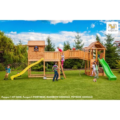 Wooden playground FUNGOO  MAXI SIZED PLAZA /teak/