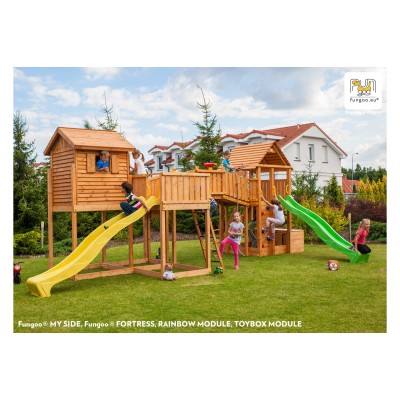 Wooden playground FUNGOO  MAXI SIZED PLAZA /teak/