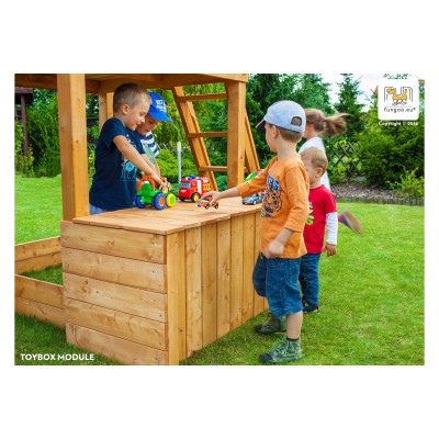 Wooden playground FUNGOO MAXI PLAY BOX /teak/