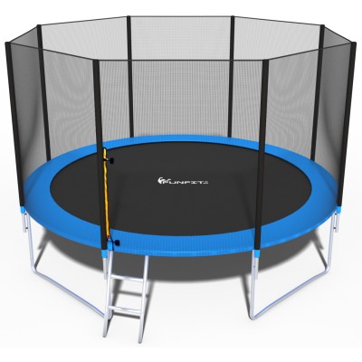 Trampolina z siatką i drabinką średnica 312cm