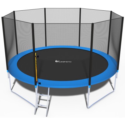 Trampolina z siatką i drabinką średnica 404cm