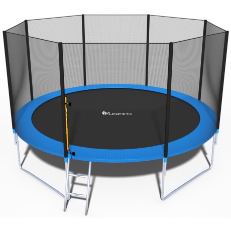 Trampolina z siatką i drabinką średnica 404cm