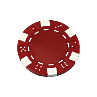 Plastic poker chip 11,5g  red/