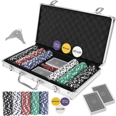 Poker set 300 chips 11,5 gr in aluminium case