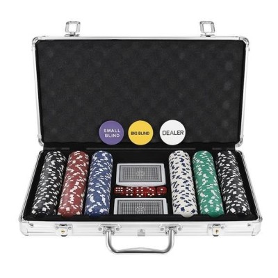 Poker set 300 chips 11,5 gr in aluminium case