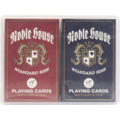 NOBLE HOUSE PIATNIK double deck playing cards in plastic box