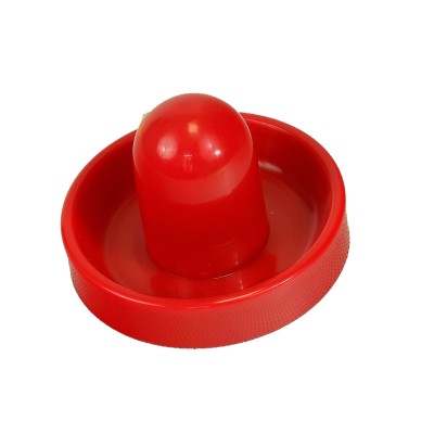 Air hockey pusher with felt 96 mm red