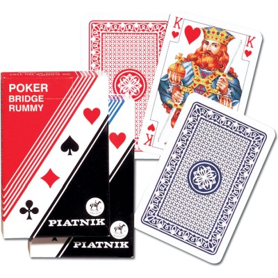 STANDARD PIATNIK playing cards /red reverse side/