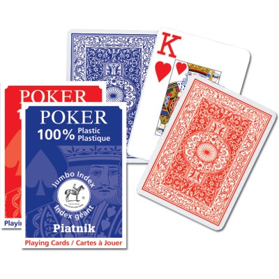 CLASSIC PIATNIK "L" plastic playing cards /blue reverse side/